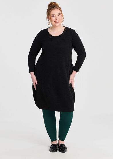 Plus Size Long Sleeve Snug Dress