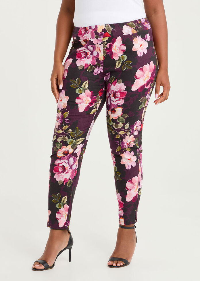 Serene Petals Linen Event Pant, , hi-res