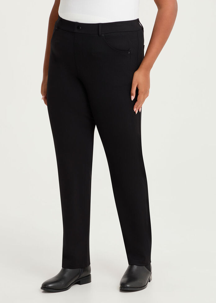 Ponte Straight Leg Pant, , hi-res