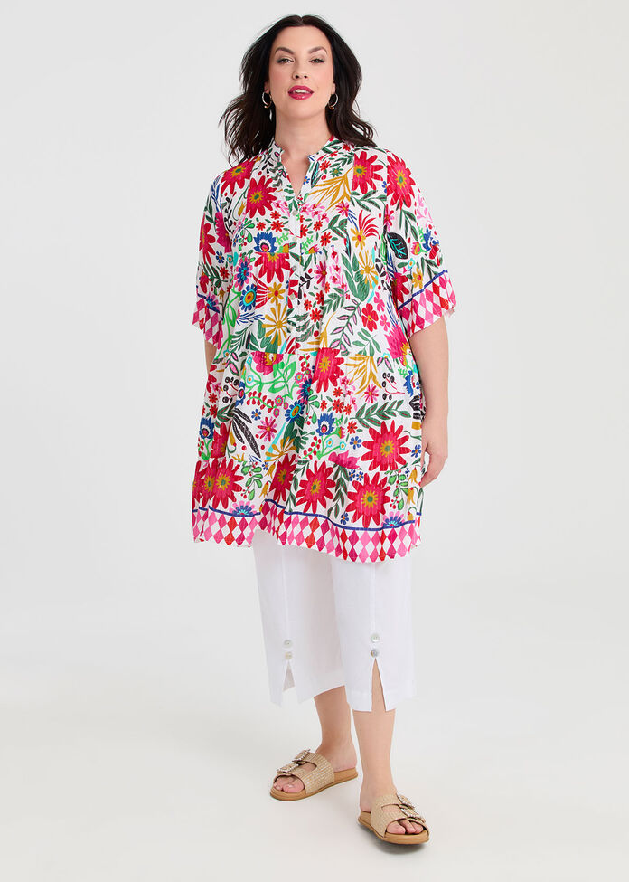 Natural Fiesta Tunic, , hi-res