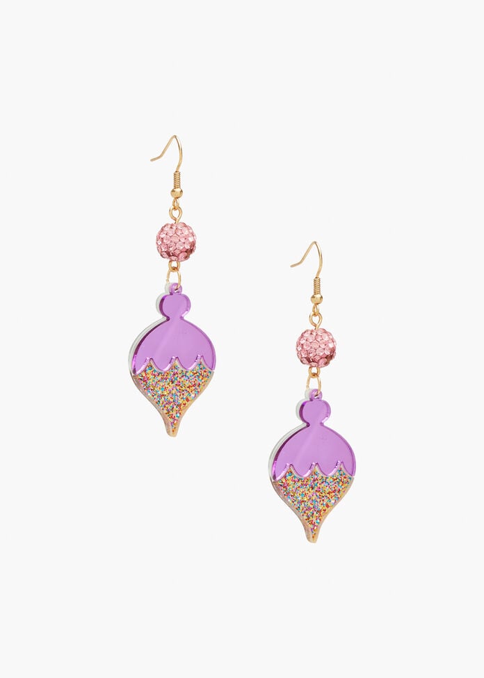 Christmas Bauble Earrings, , hi-res