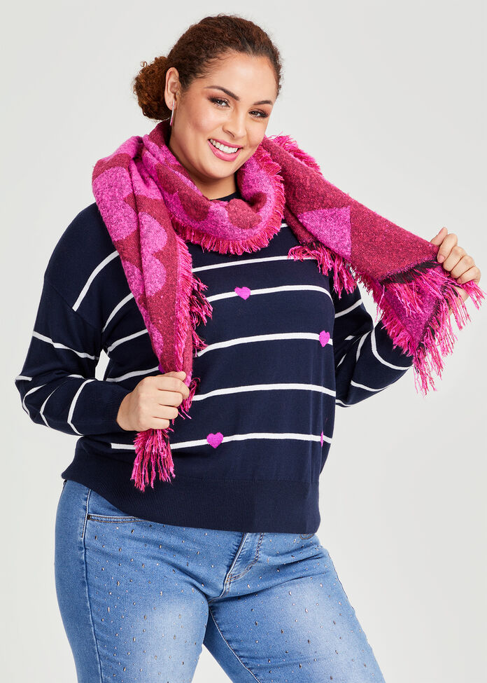 Heart Boucle Scarf, , hi-res