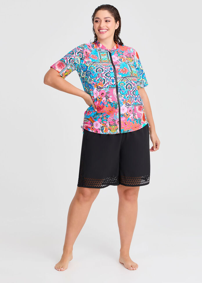 Laser Cut Stretch Boardshort, , hi-res