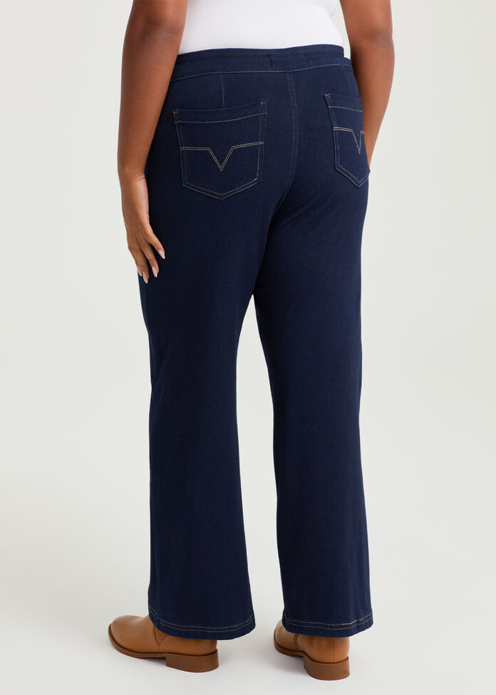 Petite Travel Wide Leg Jean, , hi-res