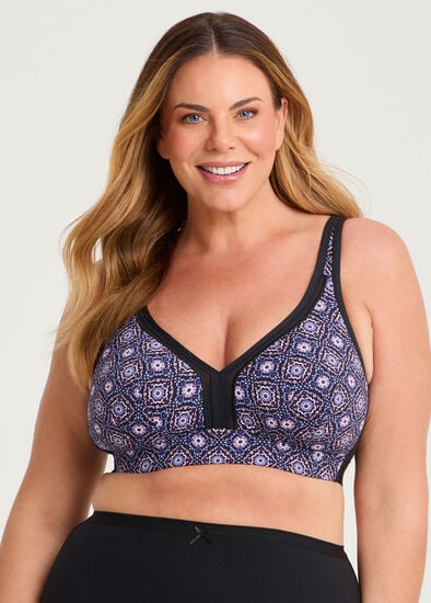 Plus Size Wirefree Cooling Lounge Bra