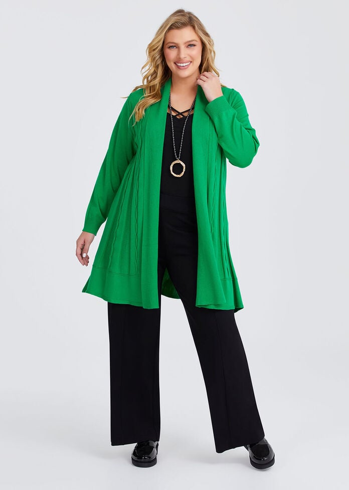 Lettuce Edge Bamboo Knit Cardigan, , hi-res
