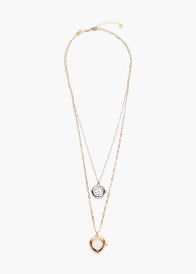 Plus Size Multilayered Watch Necklace