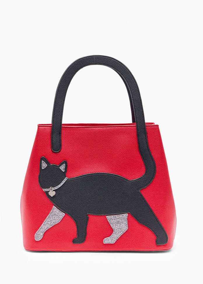 Shop Cat Shoulder Bag in Red Accessories Taking Shape AU