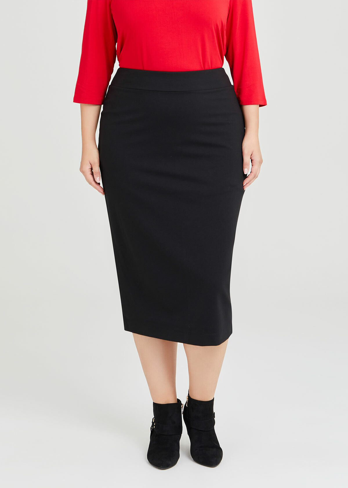Plus size black skirt nz best sale