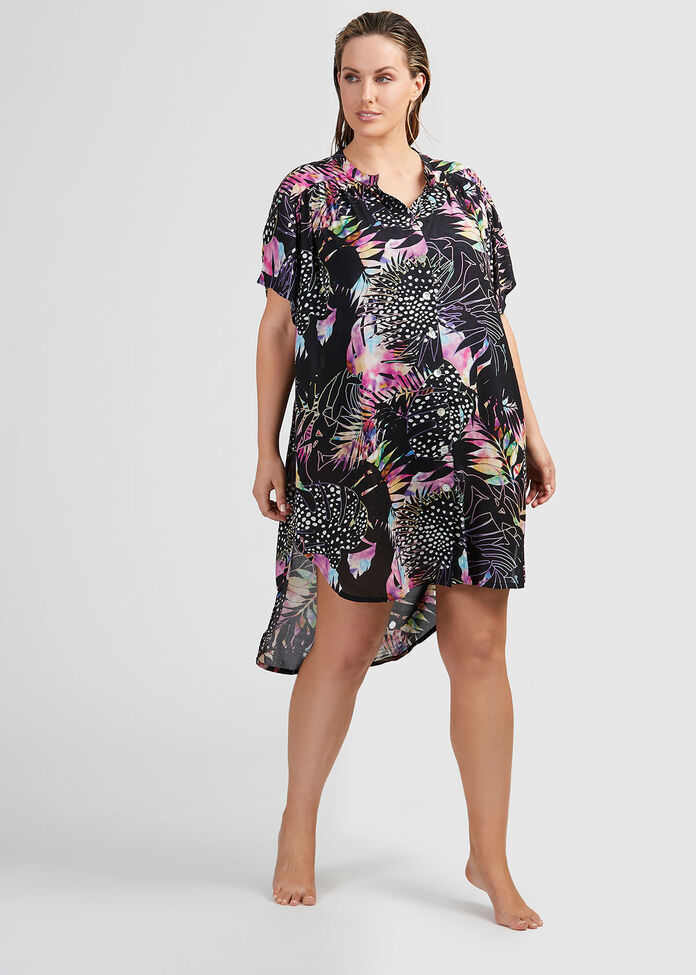 Shop Modal Tropics Cover Up in Multi in sizes 12 to 30 | Taking Shape AU