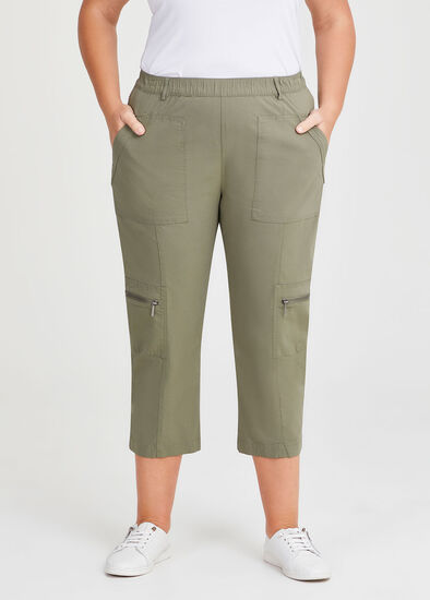 Plus Size Castaway Cargo 3/4 Pocket Pant