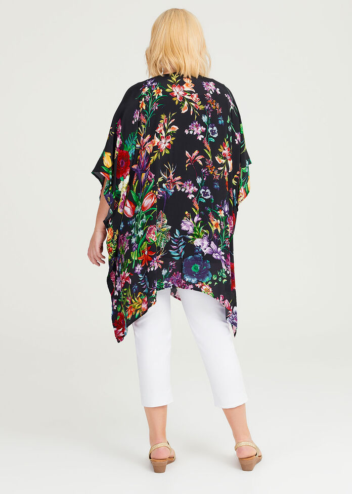 Shop Plus Size Natural Berry Bouquet Kimono in Multi | Taking Shape AU