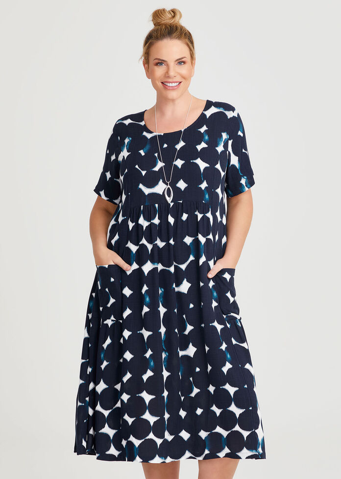 Natural Pocket Midi Dress, , hi-res