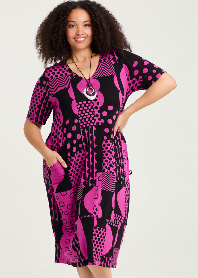 Jane Natural Spot On Dress, , hi-res