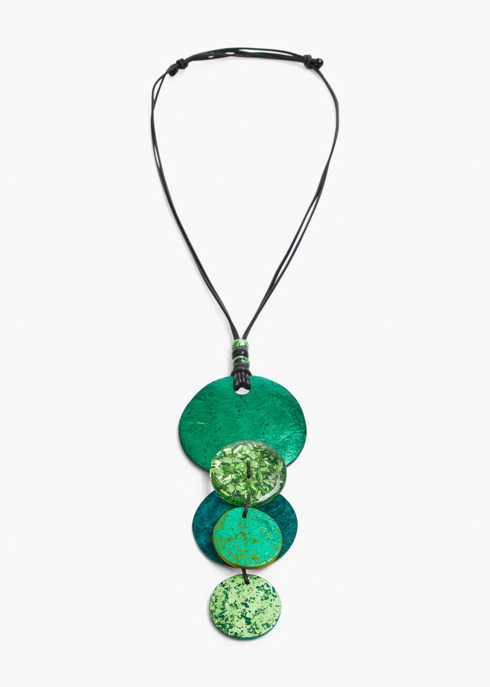 Metallic Foil Necklace, , hi-res