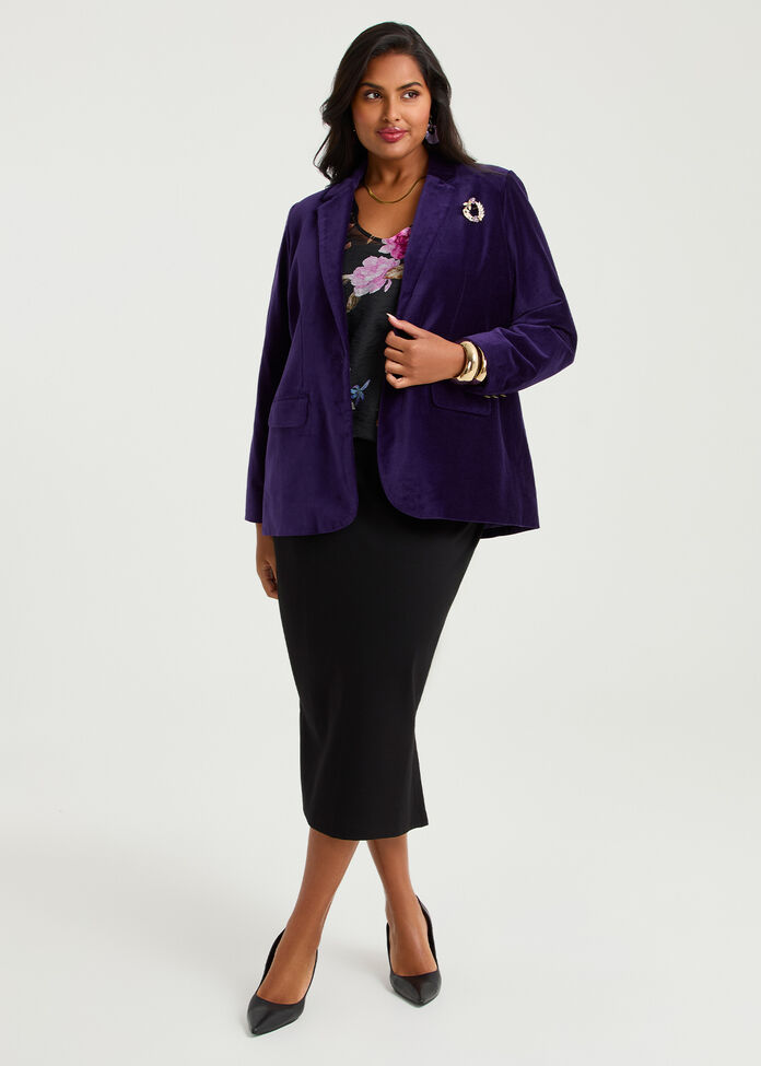 Midnight Velvet Luxe Jacket, , hi-res