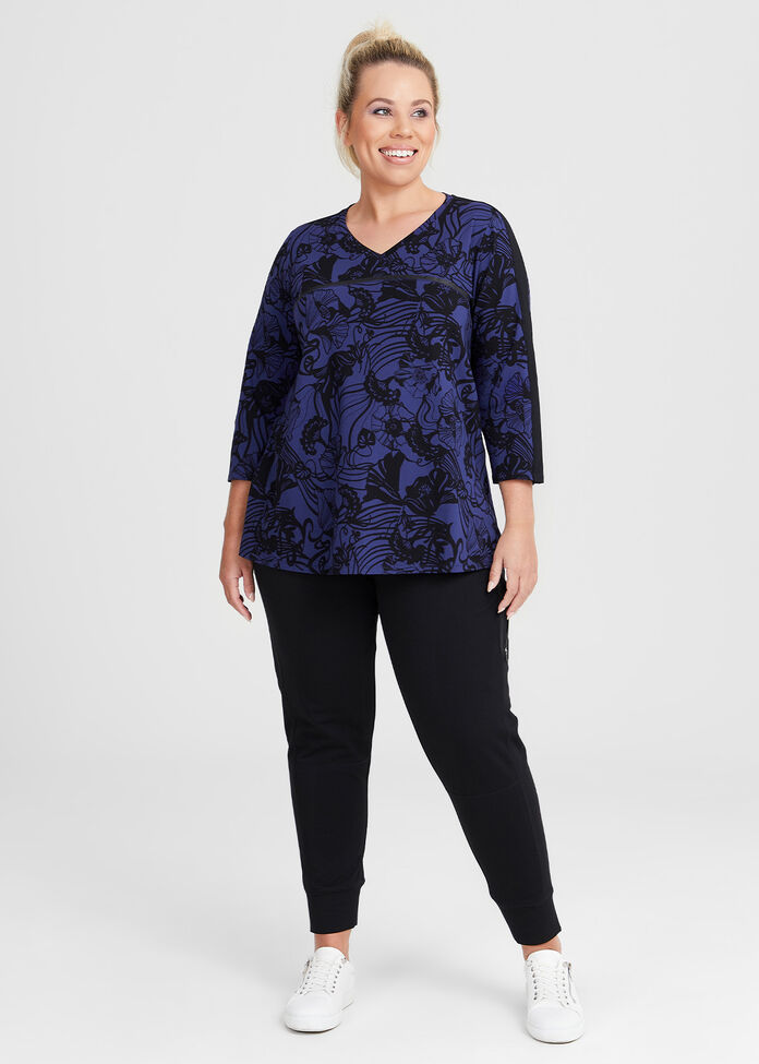 Shop Plus Size Active Abstract Print Top in Multi | Taking Shape AU