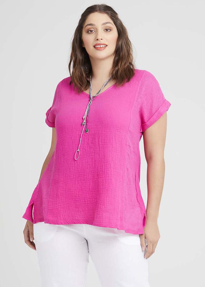 Cotton Bayside Top, , hi-res
