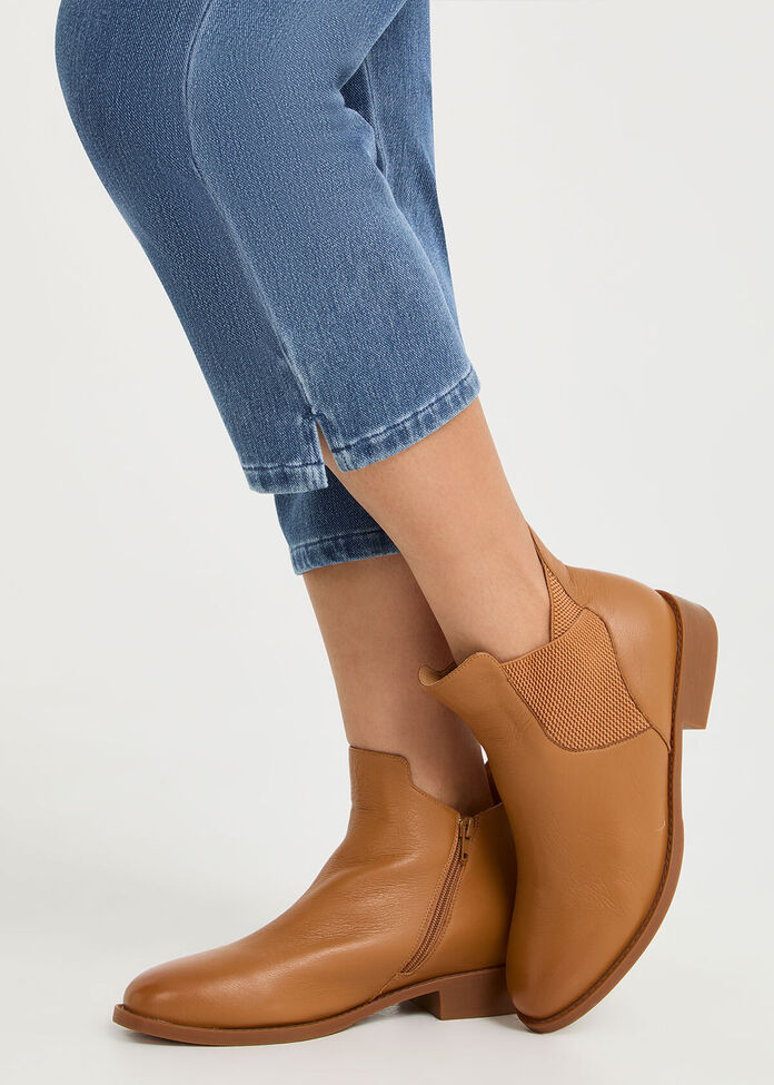 Orthotic Leather Ankle Boot, , hi-res