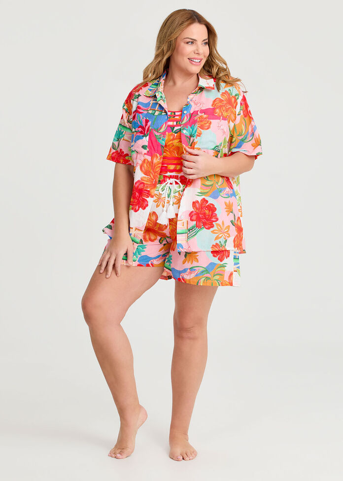 The Vacay Cotton Beach Short, , hi-res