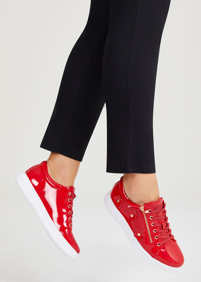 Patent Daisy Sneaker, , hi-res