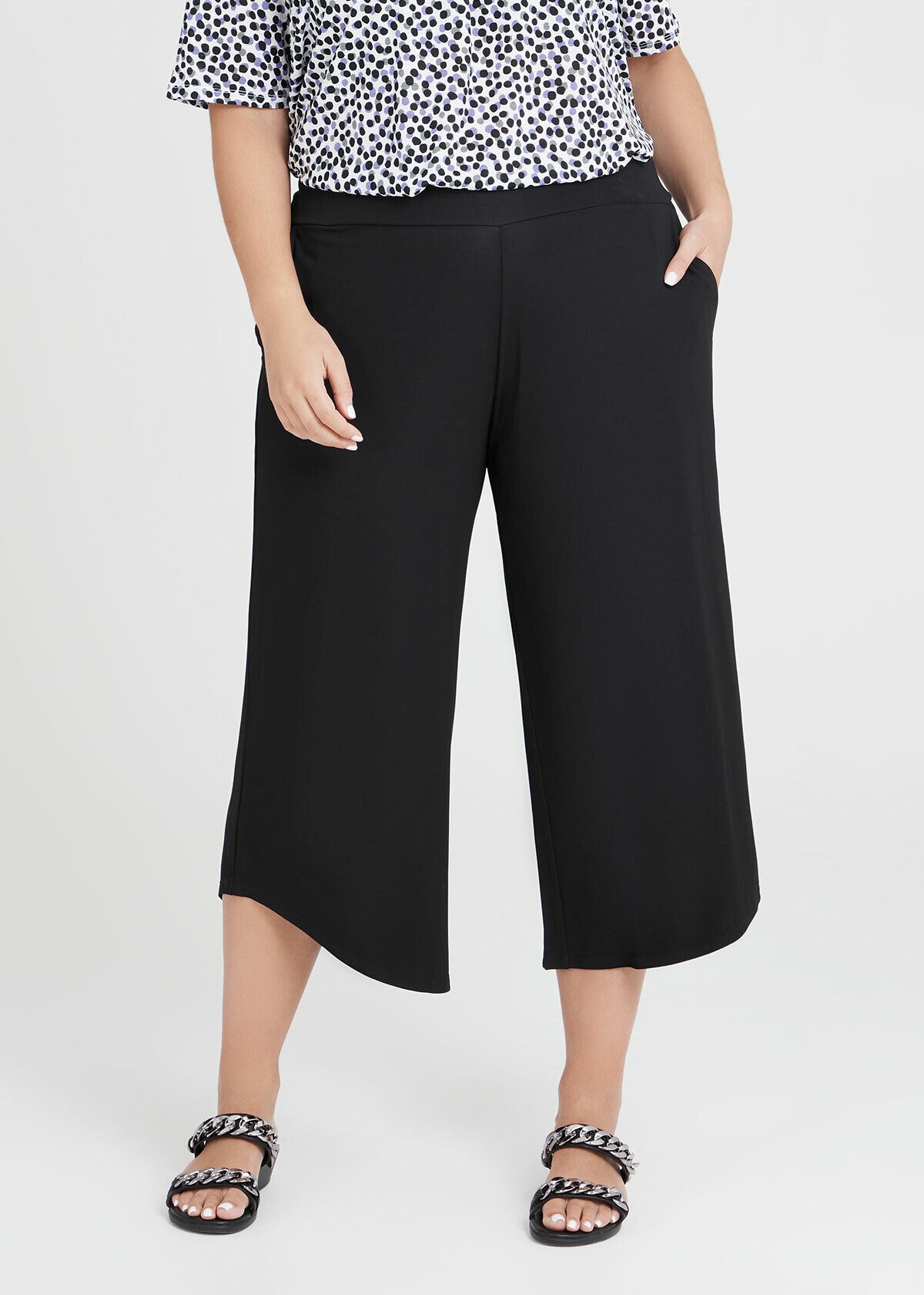 Plus Size Wide Leg Pants and Coulottes 