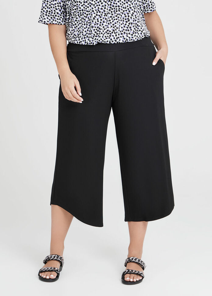Shop Plus Size Twilight Natural Crop Pant in Black | Taking Shape AU