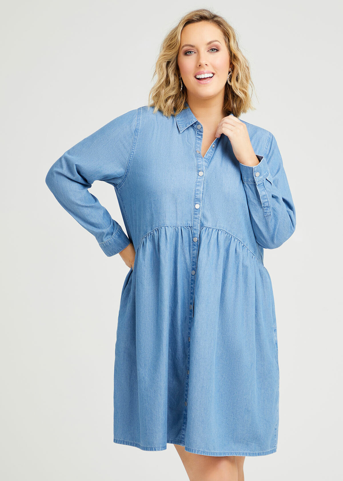 Chambray Shirt Dress