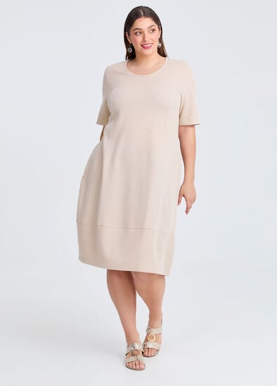 Plus Size Waffle Tulip Dress