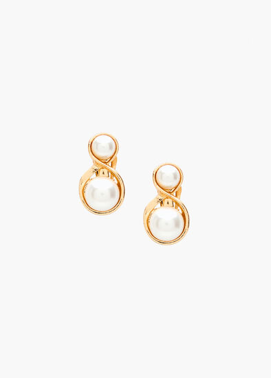 Pearl Clip On Earrings