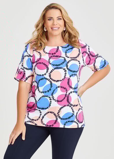 Plus Size Cotton Fun Spot T-shirt