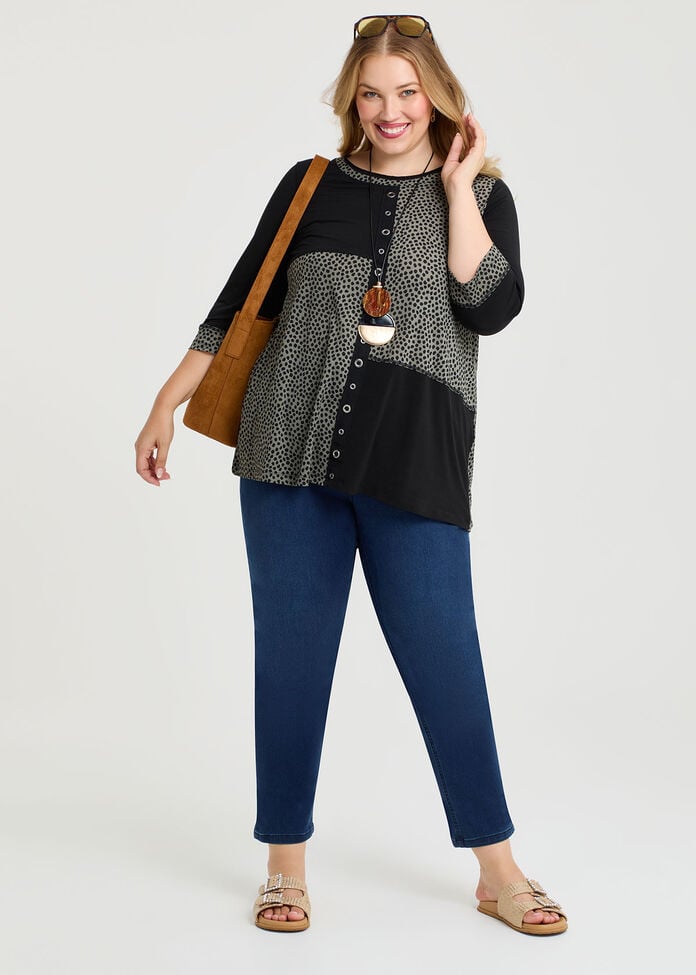 Eyelet Spliced Luna Tunic, , hi-res