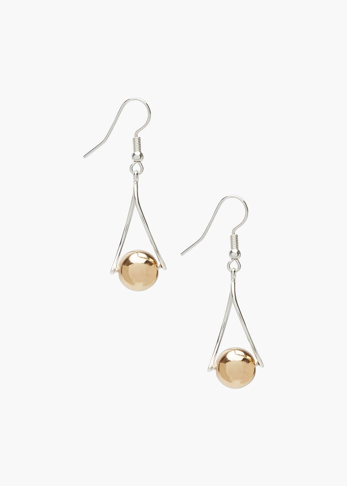 Twisted Hoop & Ball Earrings, , hi-res