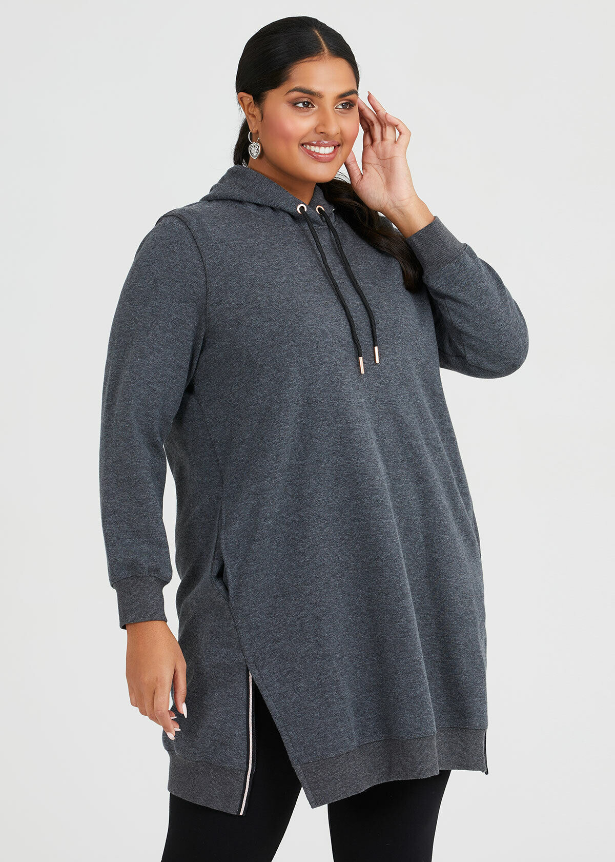 Hoodie dress plus size hot sale