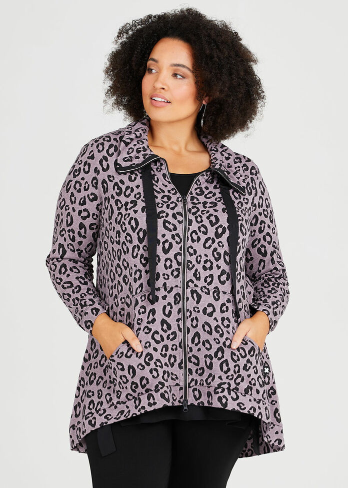 Animalistic Lounge Cardi, , hi-res