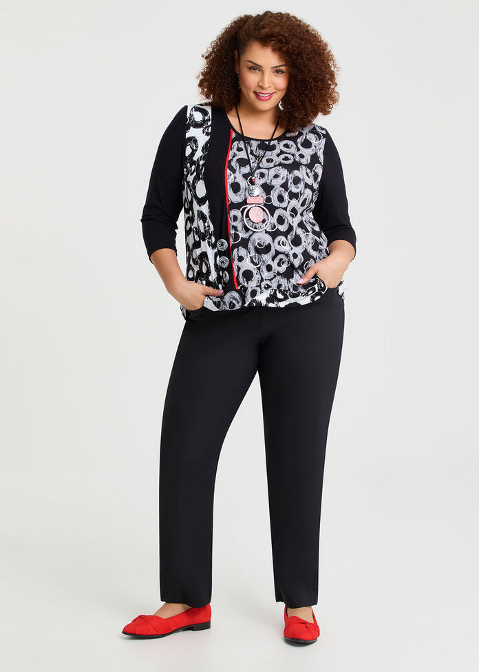 Swirl Spliced & Foil Natural Top, , hi-res