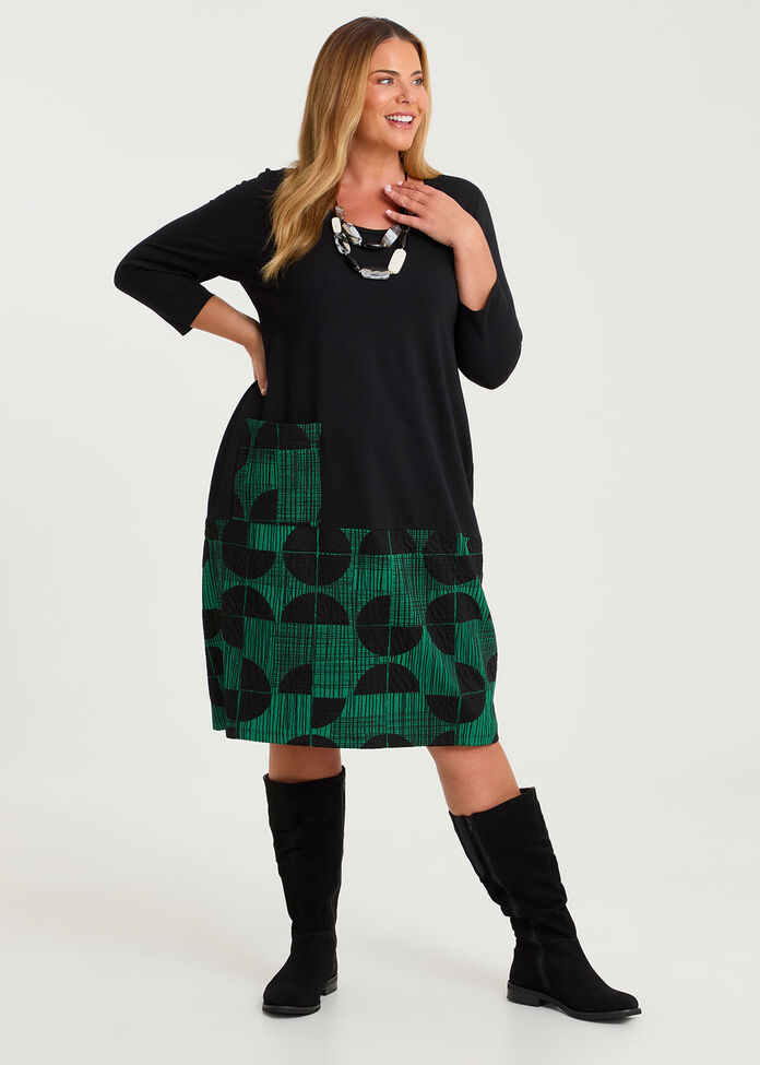 Eclipse Spliced Natural Dress, , hi-res