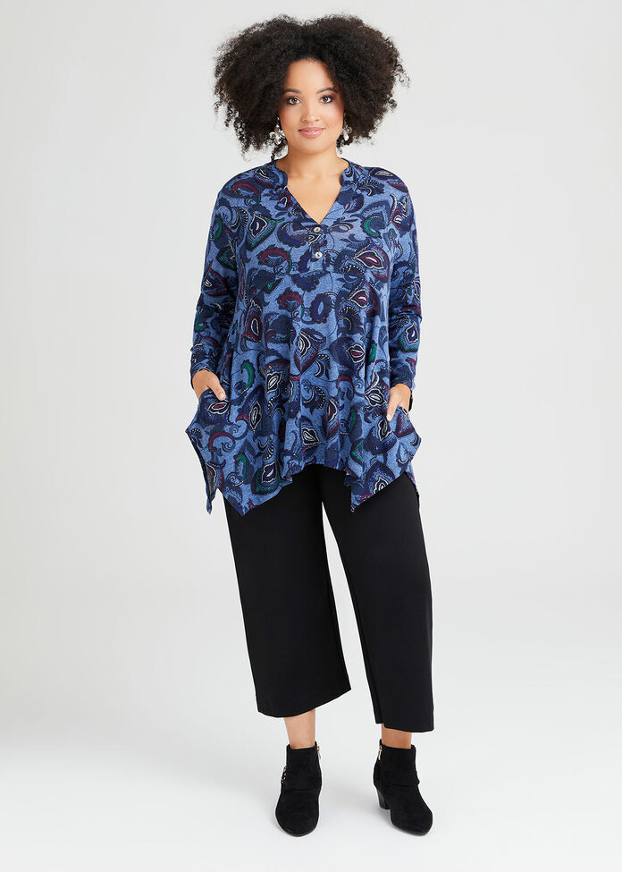 Bamboo Ponte Culotte Pant, , hi-res