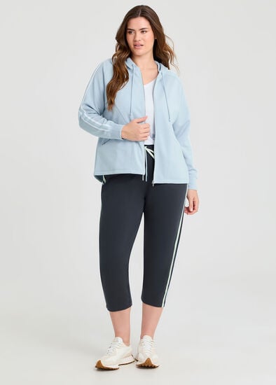 Plus Size Cotton Contrast Bind Jogger