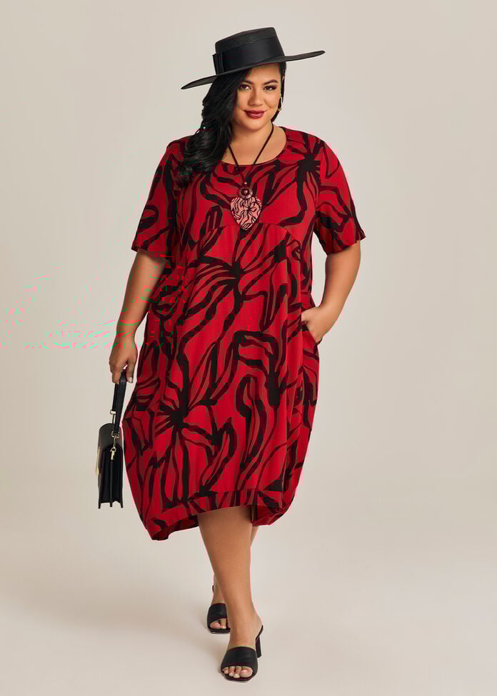 Shop Plus Size Natural Abbey Dress, Multi Taking Shape AU