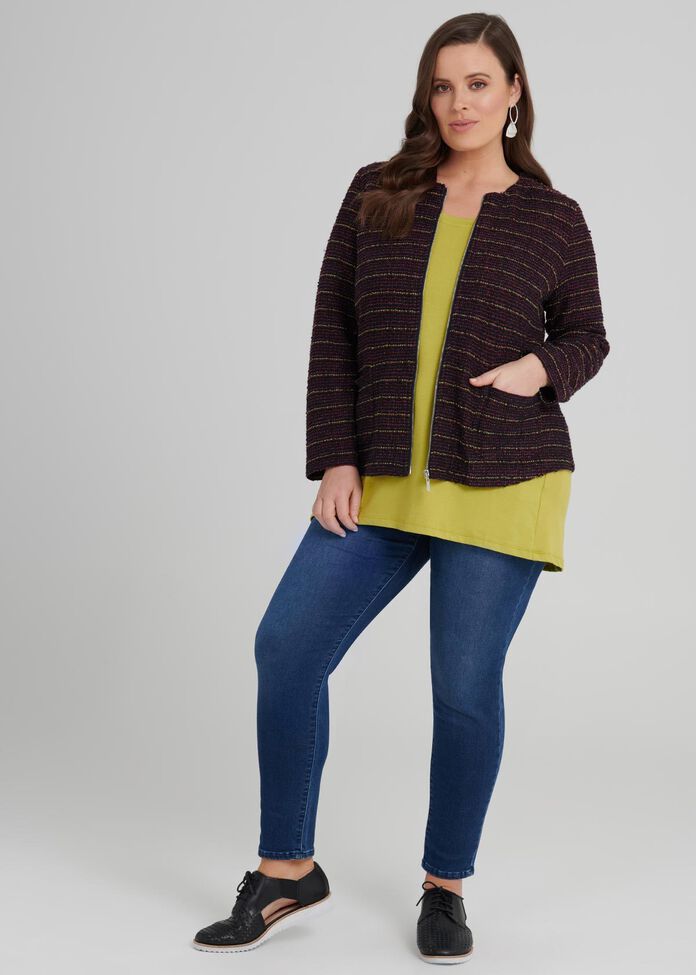 Eclectic Boucle Cardigan, , hi-res