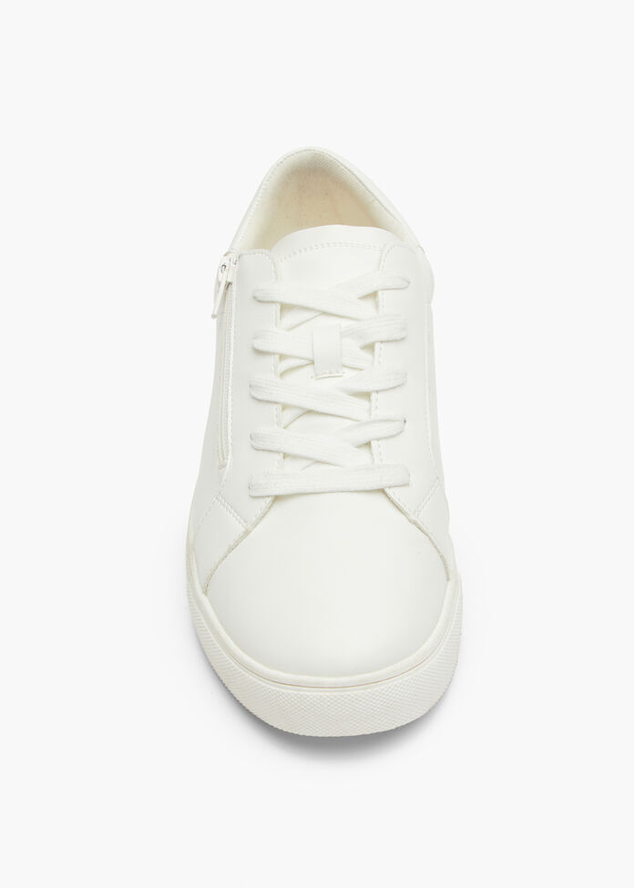 Lace Up Side Zip Sneaker, , hi-res