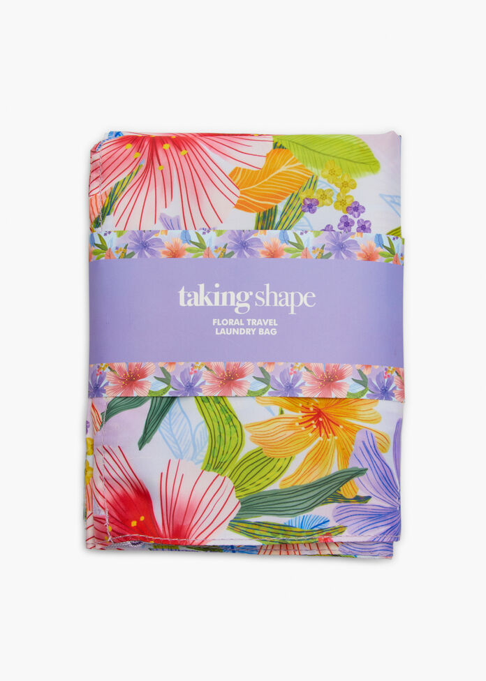 Floral Travel Laundry Bag, , hi-res
