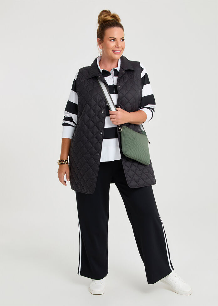 Quilted Striped Outfit, , hi-res