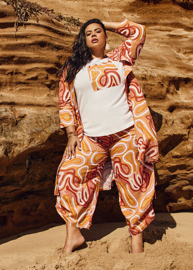 Plus Size Elverina Garbara Natural Top