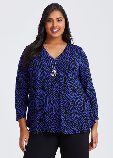 Plus Size Natural Milla Abstract Top