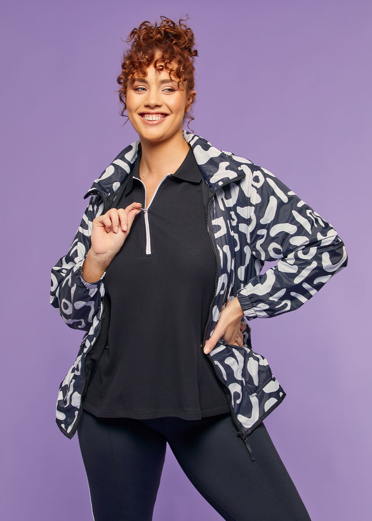 Plus size activewear tops store