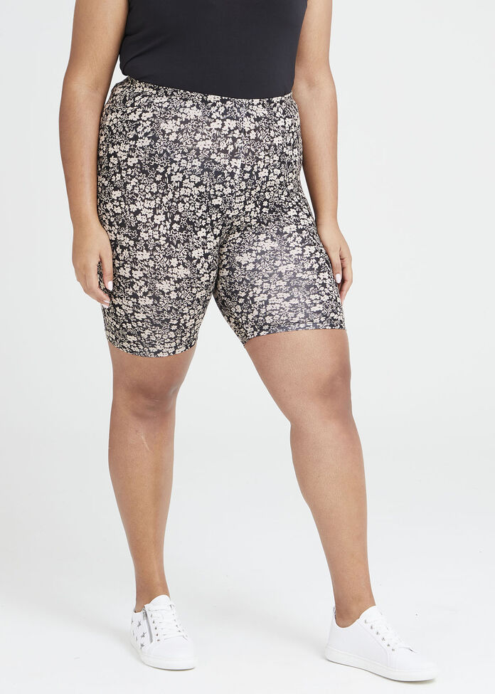 Shop Plus Size Bamboo Floral Anti Chafe Short in Print Taking Shape AU