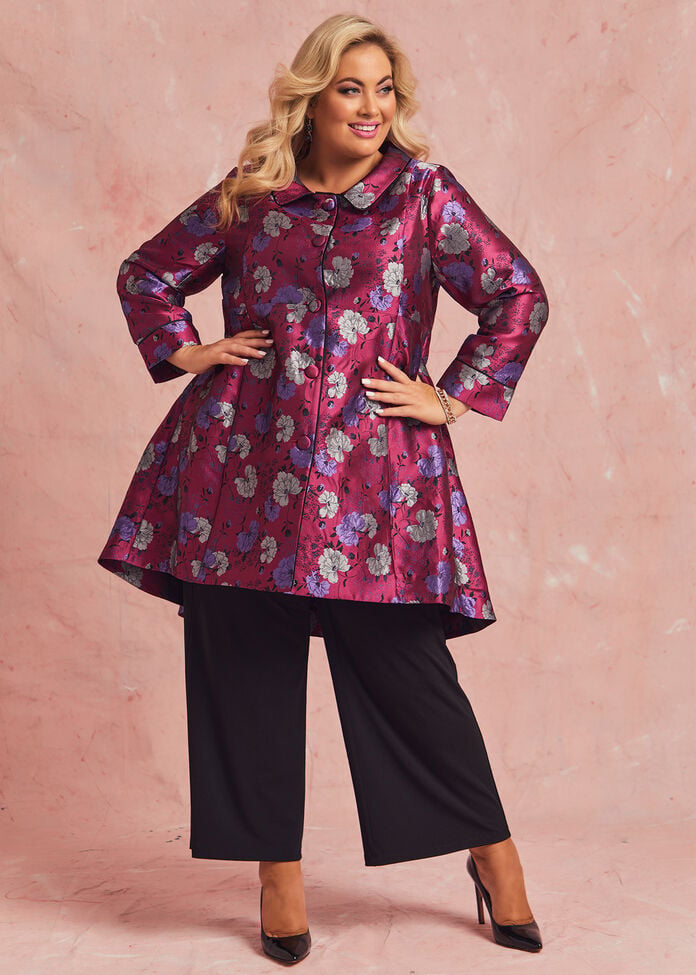 Isabella Jacquard Event Coat, , hi-res