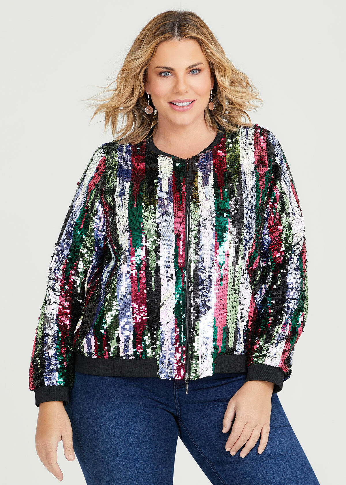 Plus size clearance sequin suit